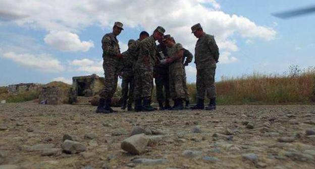 Soldiers of the Azerbaijani army. Photo by the press service of the Ministry of Defence of Azerbaijan