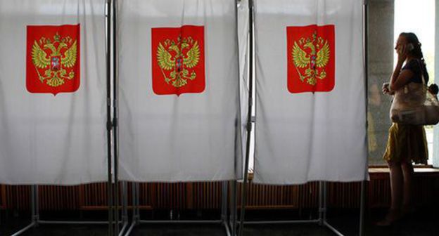 A polling booth. Photo © Eduard Kornienko, Yuga.ru