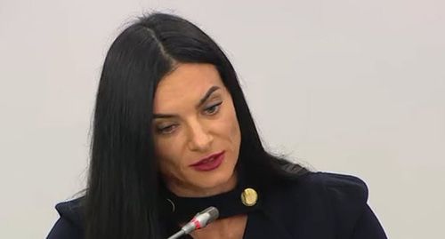 Yelena Isinbayeva. Screenshot from video posted at: http://kremlin.ru/events/president/news/61771/videos