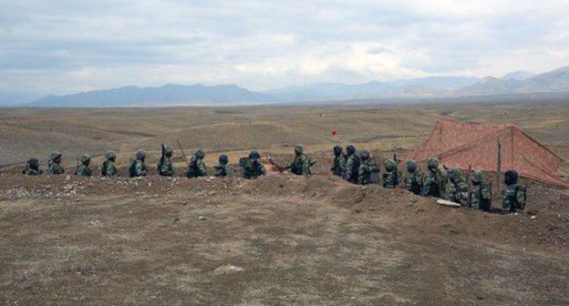 Azerbaijani servicemen. Photo: press service of the Ministry of Defence of Azerbaijan, https://mod.gov.az