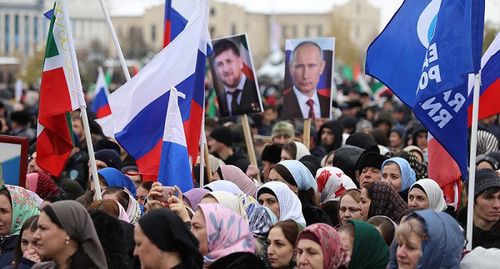 The square named after A. S. Kadyrov. Photo by the press service of the "Edinaya Rossiya" (United Russia) Party in Chechnya