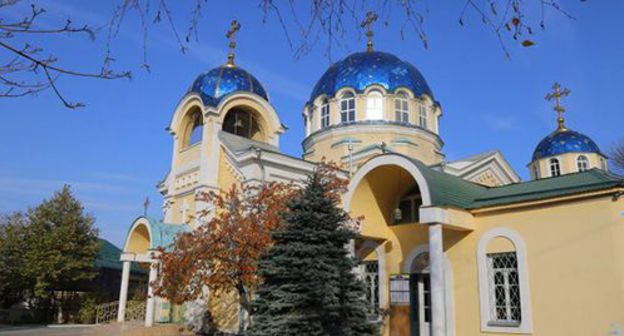 The Orthodox Holy Assumption Cathedral Church in Makhachkala. Photo from the official website of the Makhachkala diocese http://goragospodnya.ru/2018/01/04/svyato-uspenskij-kafedralnyj-sobor-g-maxachkaly/