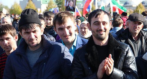 Youth in Grozny. Photo by Magomed Magomedov for the "Caucasian Knot"