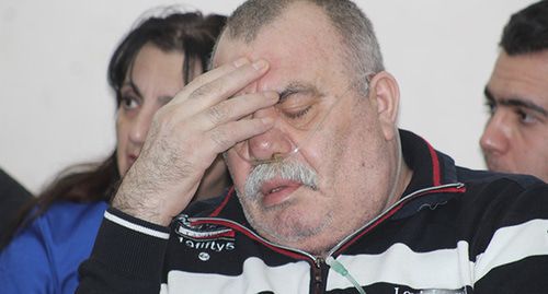 Manvel Grigoryan in the courtroom. Photo by Tigran Petrosyan for the Caucasian Knot