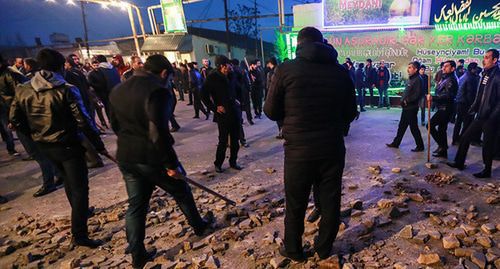 Riots in the village of Nardaran. Novermber 26, 2015. Photo by Aziz Karimov for the "Caucasian Knot"