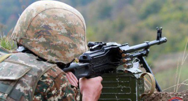 A soldier of the Defence Army. Photo by the press service of the Ministry of Defence of the Nagorno-Karabakh Republic 