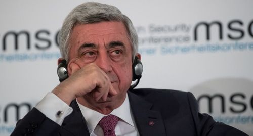 Serzh Sargsyan. Photo: https://commons.wikimedia.org/wiki/Category:Serzh_Sargsyan#/media/File:Serzh_Sargsyan_MSC_2018.jpg