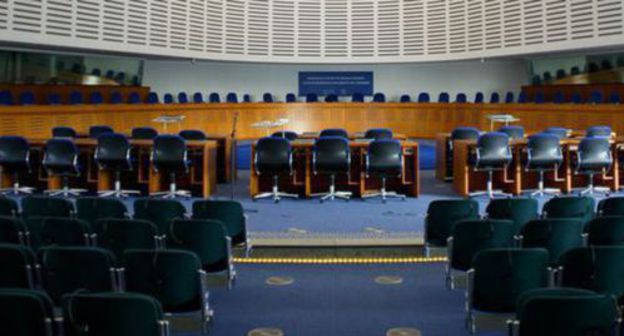 Meeting room of the European Court of Human Rights. Photo: CherryX per Wikimedia Commons