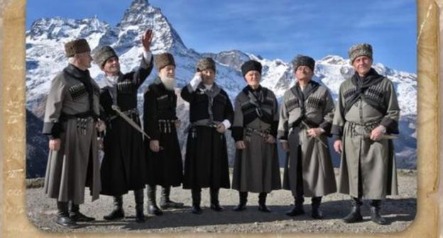 Circassian elders. A calendar designed by Ruslan Gashtov