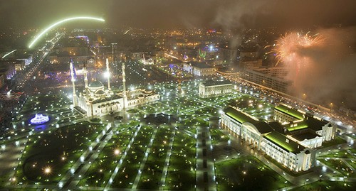 New Year's fireworks in Grozny. Photo: REUTERS/S.Dal