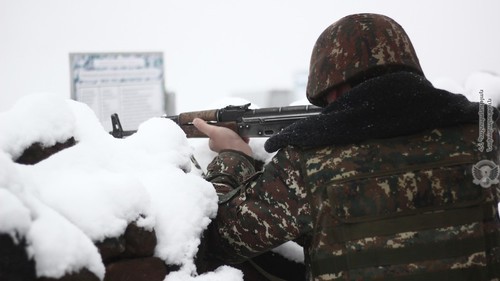 Soldier of the Armenian Army. Photo: press service of the Ministry of Defence of Armenia, http://www.mil.am