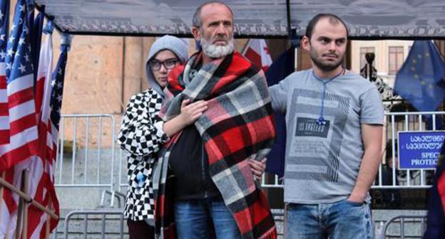 Malkhaz Machalikashvili (centre), father of Temirlan Machalikashvili. Photo by Inna Kukudzhanova for the Caucasian Knot