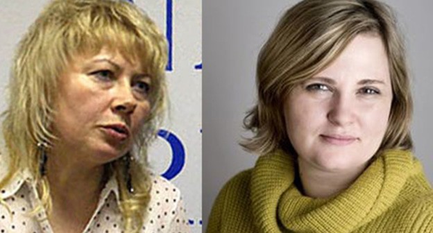 Elena Milashina and Marina Dubrovina. Collage by the Caucasian Knot. Photo: press service of the HRC 'Memorial', http://www.memo.ru/, Anna Artemjeva / Novaya Gazeta