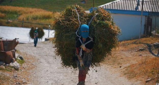 Screenshot from Alexander Fedorov's documentary "They Also Dreamed: Stories of Dagestani Women"