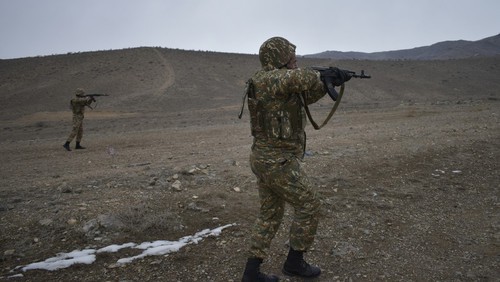 Armenian soldiers. Photo: press service of the Ministry of Defence of Armenia, http://www.mil.am