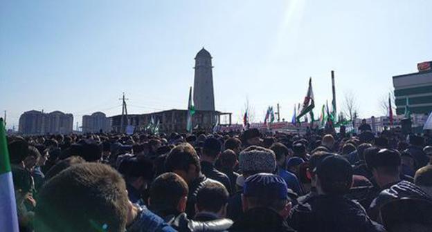 Rally in Magas, March 26, 2019. Photo by Umar Yovloi for the Caucasian Knot