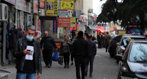 People in the streets of Tbilisi, March 9, 2020. Photo by Inna Kukudjanova for the "Caucasian Knot"