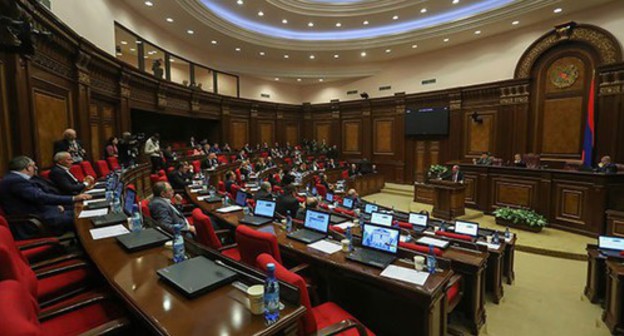 Session of the National Assembly of Armenia. Photo: REUTERS/Hayk Baghdasaryan/Photolure