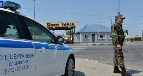 Law enforcer in Chechnya. Screenshot: https://360tv.ru