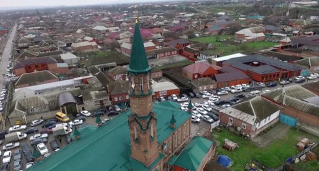 The village of Malye Atagi of the Shali District, Chechnya. Photo: https://novie-atagi.ru/