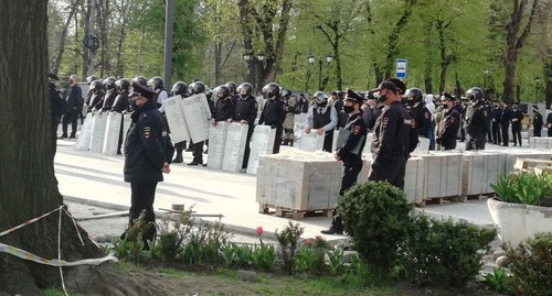 Rally in Vladikavkaz, April 20, 2020. Photo by Emma Marzoeva for the Caucasian Knot