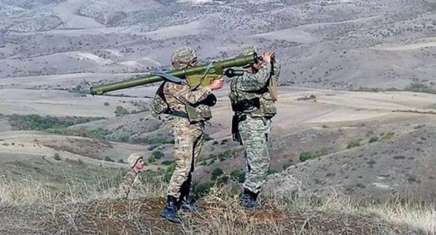 Soldiers of the Armenian army. Photo by the Ministry of Armenia http://www.mil.am/hy/news/6934