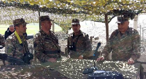 Soldiers of the Nagorno-Karabakh Defense Army. Photo by the press service of the Ministry of Defence of Armenia http://mil.am/hy/news/7837