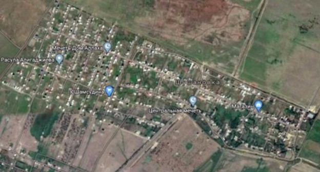 Village of Shushanovka (Dagestan) on Google map