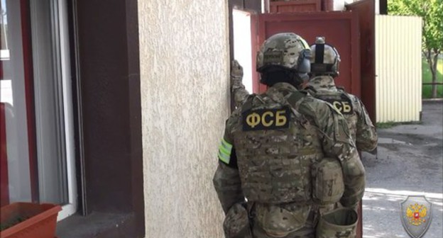 FSB officers during the special operation held in Ingushetia on May 30, 2020. Photo by the press service of the Russian National Antiterrorist Committee (NAC)