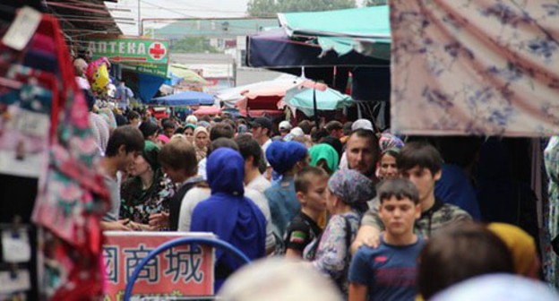 The Berkat market in Grozny. Photo by Magomed Magomedov for the "Caucasian Knot"