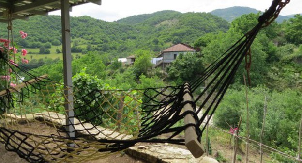 A view from the terrace of a guest house in the village of Badara, Nagorno-Karabakh. Photo by Alvard Grigoryan for the "Caucasian Knot"