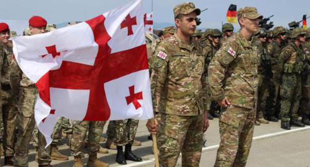 Georgian military servicemen. 2017. Photo by Inna Kukudjanova for the "Caucasian Knot"