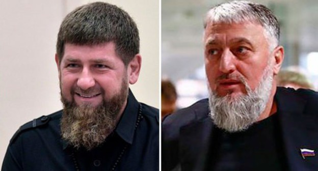 Ramzan Kadyrov and Adam Delimkhanov. Photo: REUTERS REUTERS/Sergei Karpukhin, press service of the Kremlin