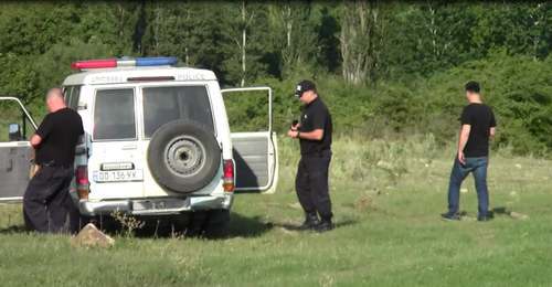 Georgian law enforcers on the border with South Ossetia on July 25, 2020. Photo by the press service of the KGB of South Ossetia, https://www.facebook.com/photo.php?fbid=1195215877504263&amp;set=pcb.632342307379531&amp;type=3&amp;theater&amp;ifg=1