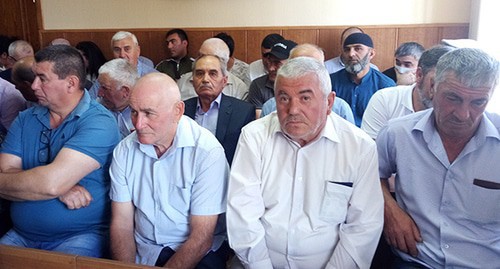 In the court room during court hearing. Photo by Lyudmila Maratova for the Caucasian Knot