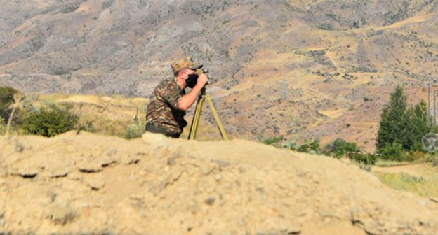 An Armenian soldier. Photo: press service of the Ministry of Defence of Armenia