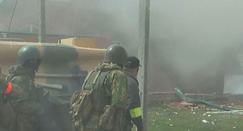 Law enforcers. Photo by the press service of the National Antiterrorist Committee http://nac.gov.ru/