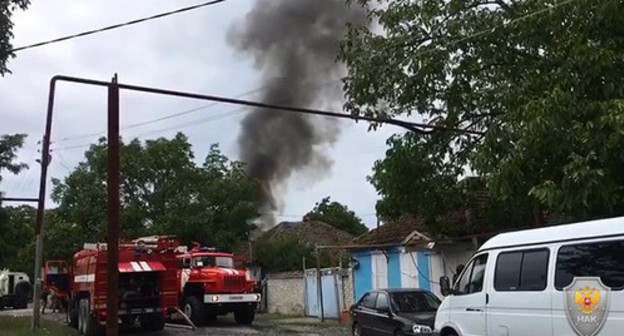 Special operation in the village of Troitskoye, Sunzha District of Ingushetia, August 23, 2020. Photo: NAC press service, http://nac.gov.ru/kontrterroristicheskie-operacii/v-ingushetii-v-hode-kto-neytralizovany-troe.html