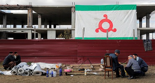 A rally in Magas. Photo: REUTERS/Maxim Shemetov