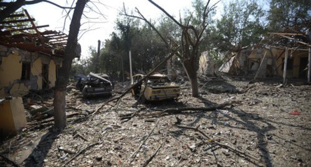 Consequences of a missile attack on the city of Barda. Photo by Aziz Karimov for the "Caucasian Knot"