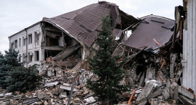 Consequences of shelling in Stepanakert on October 5, 2020. Photo: Areg Balayan/ArmGov/PAN Photo/Reuters