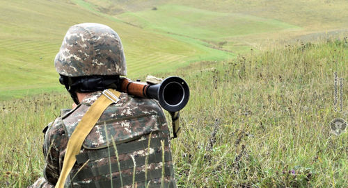 Soldier of the Armenian Army. Photo: press service of the Ministry of Defence of Armenia, https://mil.am/hy/news/8361