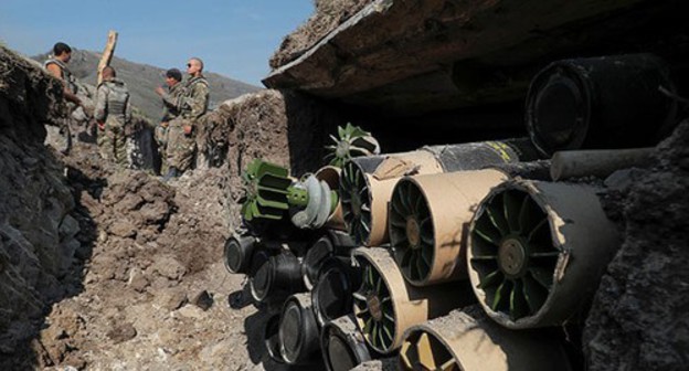 At the contact line in Nagorno-Karabakh, October 20, 2020. Photo: REUTERS/Stringer