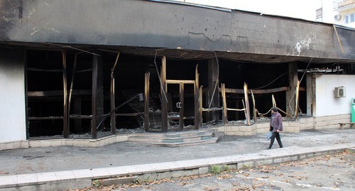 Consequences of a shelling attack on Stepanakert. November 15, 2020. Photo by Armine Martirosyan for the "Caucasian Knot"