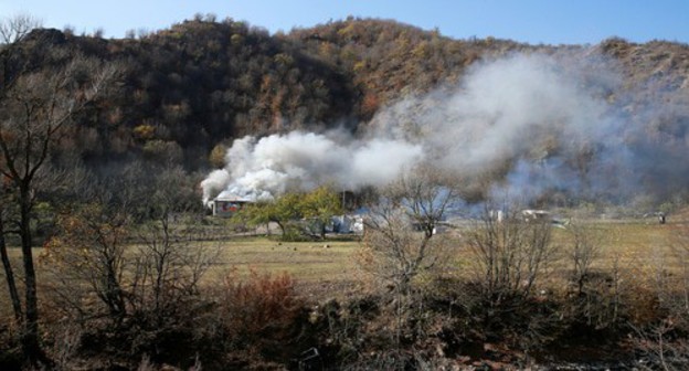 The village of Cherektar in the region of Nagorno-Karabakh, soon to be turned over to Azerbaijan. Photo: REUTERS/Stringer