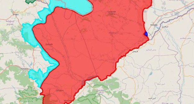 The territories lost by Nagorno-Karabakh. The map drafted by the "Caucasian Knot"