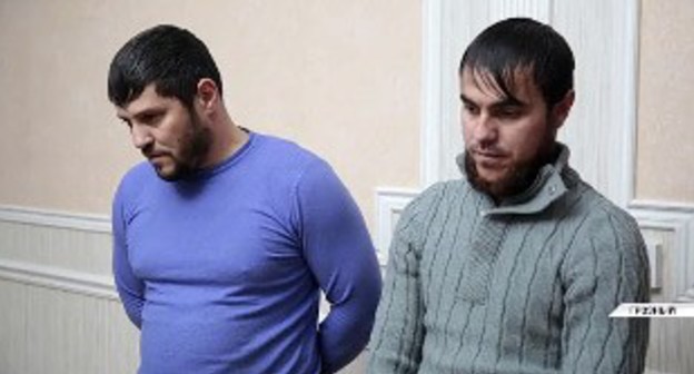 Men detained in Chechnya for visiting a witch. Screenshot: https://www.instagram.com/p/CI7pCFNJclV/