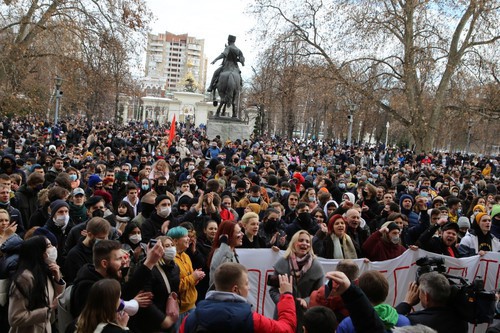 Protest rally in Krasnodar, January 23, 2021. Photo by Anna Gritsevich for the Caucasian Knot