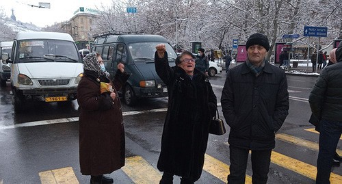 Pashinyan's opponents block Yerevan streets, February 20, 2021. Photo by Tigran Petrosyan for the Caucasian Knot