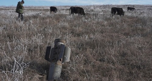 Unexploded shell. Photo: REUTERS/Artem Mikryukov